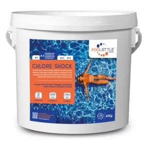 Chlore choc pastilles POOLSTYLE 4 kg – désinfection piscine rapide