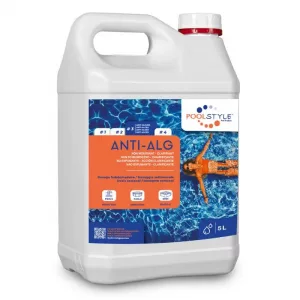 anti-algues piscine POOLSTYLE 5L – traitement préventif et curatif
