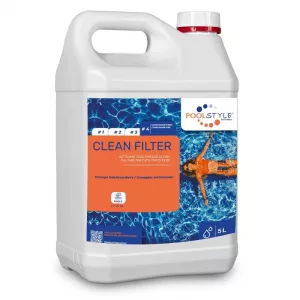 PSL-500-0016 nettoyant filtre piscine POOLSTYLE 5L – détartrant sable ou cartouche