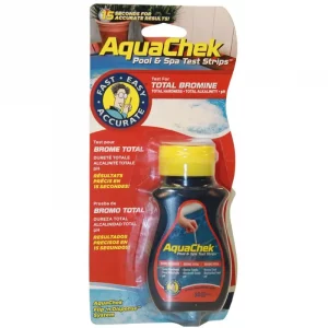 Testeur Aquachek Rouge – 50 bandelettes analyse brome piscine spa