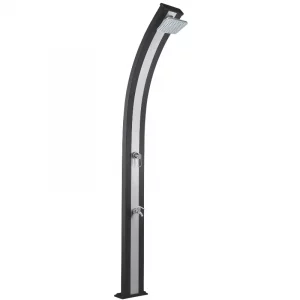 Douche solaire 30L Spring – version Anthracite aluminium brossé