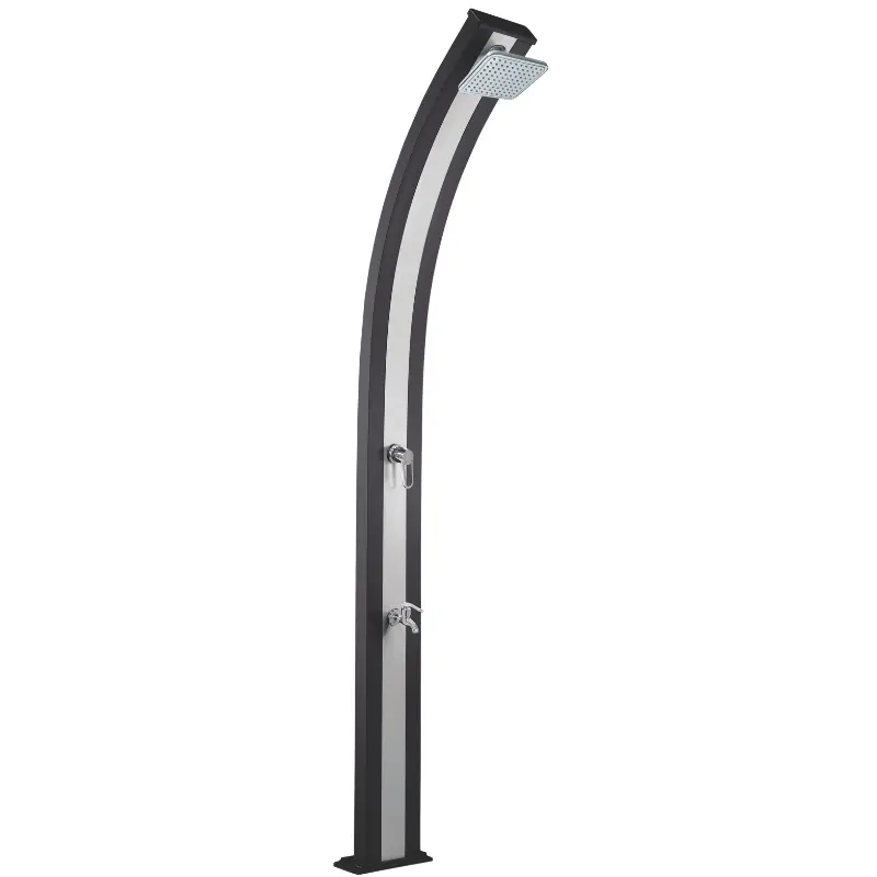 Douche solaire 30L Spring – version Anthracite aluminium brossé