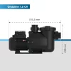 Dimensions Pompe filtration Poolex Onduline – vue globale