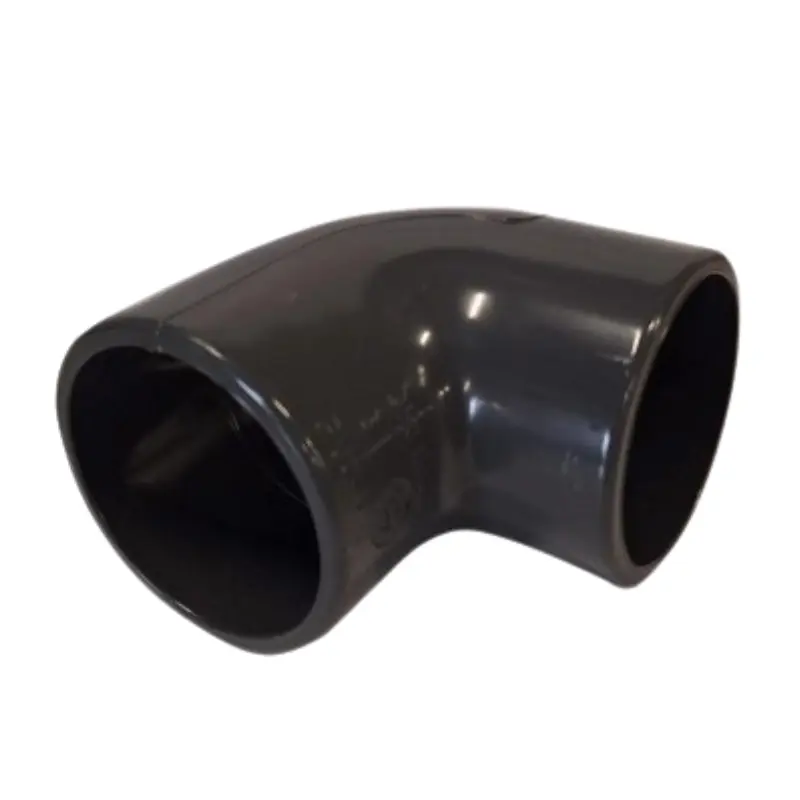 Coude 90° Astore Ø50 à coller PVC pression – vue 3/4 fond blanc