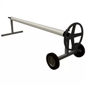 KOK-700-8012 Enrouleur Kokido KALU aluminium sur roues avec manivelle pour bâche à bulles