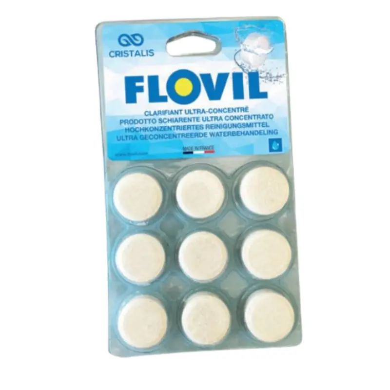 Flovil : Floculant Flovil 9 pastilles pour améliorer la finesse de filtration