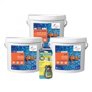 Pack remise en route piscine Essentiel pH+ – pH Plus x2 + chlore choc 4 kg + bandelettes AquaChek Pack remise en route piscine Essentiel pH+ – pH Plus x2 + chlore choc 4 kg + bandelettes AquaChek