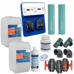 Pack régulation pH redox piscine STAR DUO pH Rx chlore liquide pH Minus by-pass Ø50