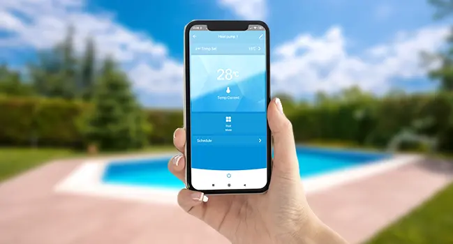 Pilotage Wi-Fi de la pompe à chaleur Poolex Silverline via smartphone (application)