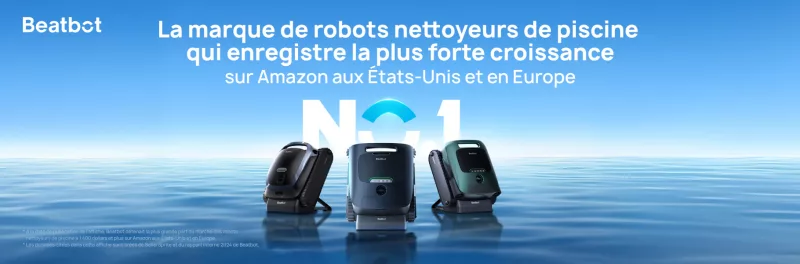 Beatbot : gamme de robots nettoyeurs de piscine avec station de charge