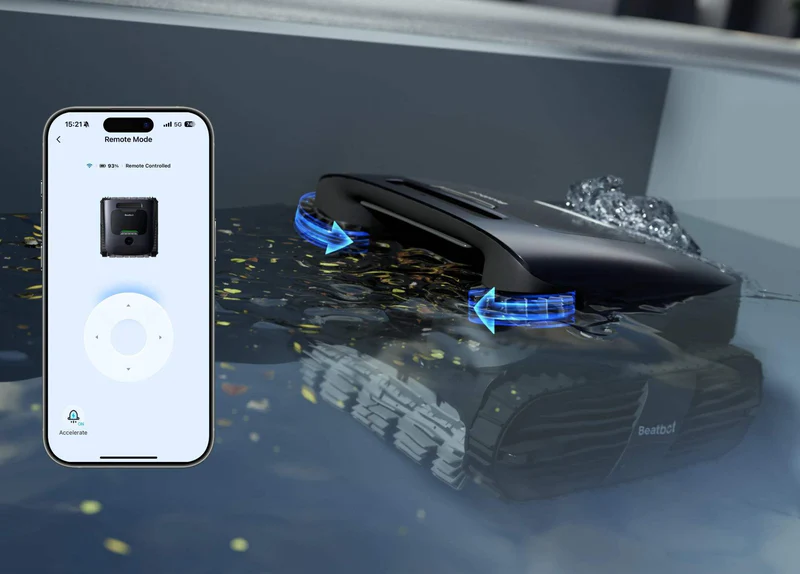 Beatbot AquaSense 2 Ultra : cartographie et navigation par IA avec caméra, pilotage via application