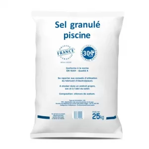 Sel piscine électrolyseur en sac de 25 kg pour mise en sel