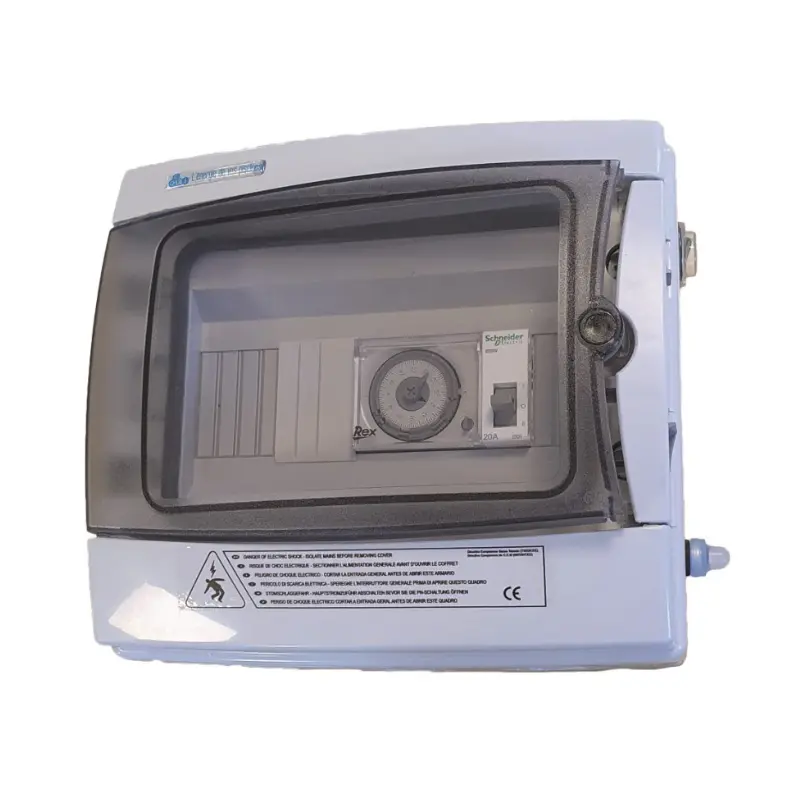 Coffret électrique CCEI XS filtration 10 A et projecteur 12 V