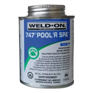 IPS-560-0004 Colle PVC Weld-On 747 Pool R Spa bleue 237 ml.