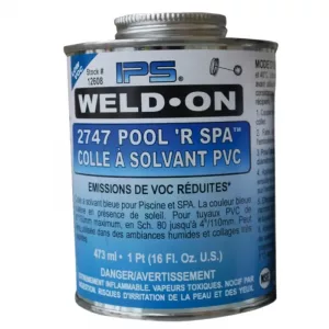 Colle PVC Weld-On 747 Pool R Spa bleue 500 ml.