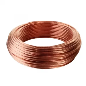 Tresse cuivre Quincaillerie Angles 25 mm² rouleau 10 m pour mise à la terre piscine