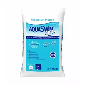 Sac 25 kg Salins du Midi AquaSwim Acti+ Multifonctions pour électrolyse piscine