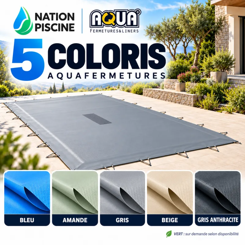 coloris-bache-hivernage-aquafermetures Coloris bâche d’hivernage sur mesure Aquafermetures