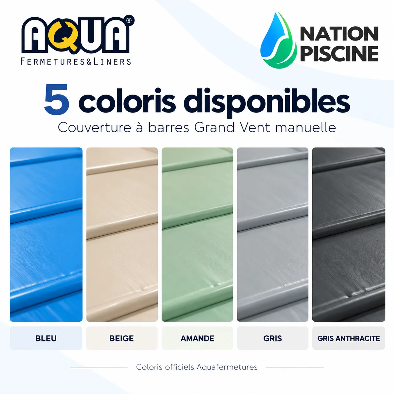 Coloris couverture à barres Grand Vent Aquafermetures