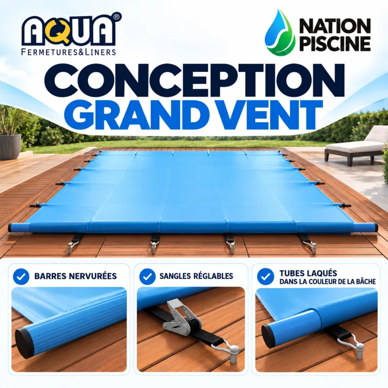 conception-grand-vent-aquafermetures Conception Grand Vent Aquafermetures avec barres nervurées et sangles réglables