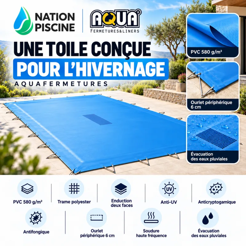 toile-bache-hivernage-aquafermetures Conception de la bâche d’hivernage Aquafermetures en PVC 580 g/m²