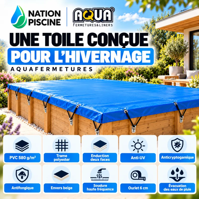 toile-bache-hivernage-piscine-bois-aquafermetures Toile PVC 580 g/m² bâche d’hivernage piscine bois Aquafermetures